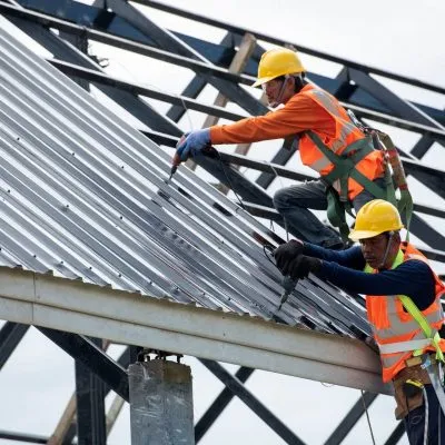Commercial metal roofing extension on a Toowoomba building